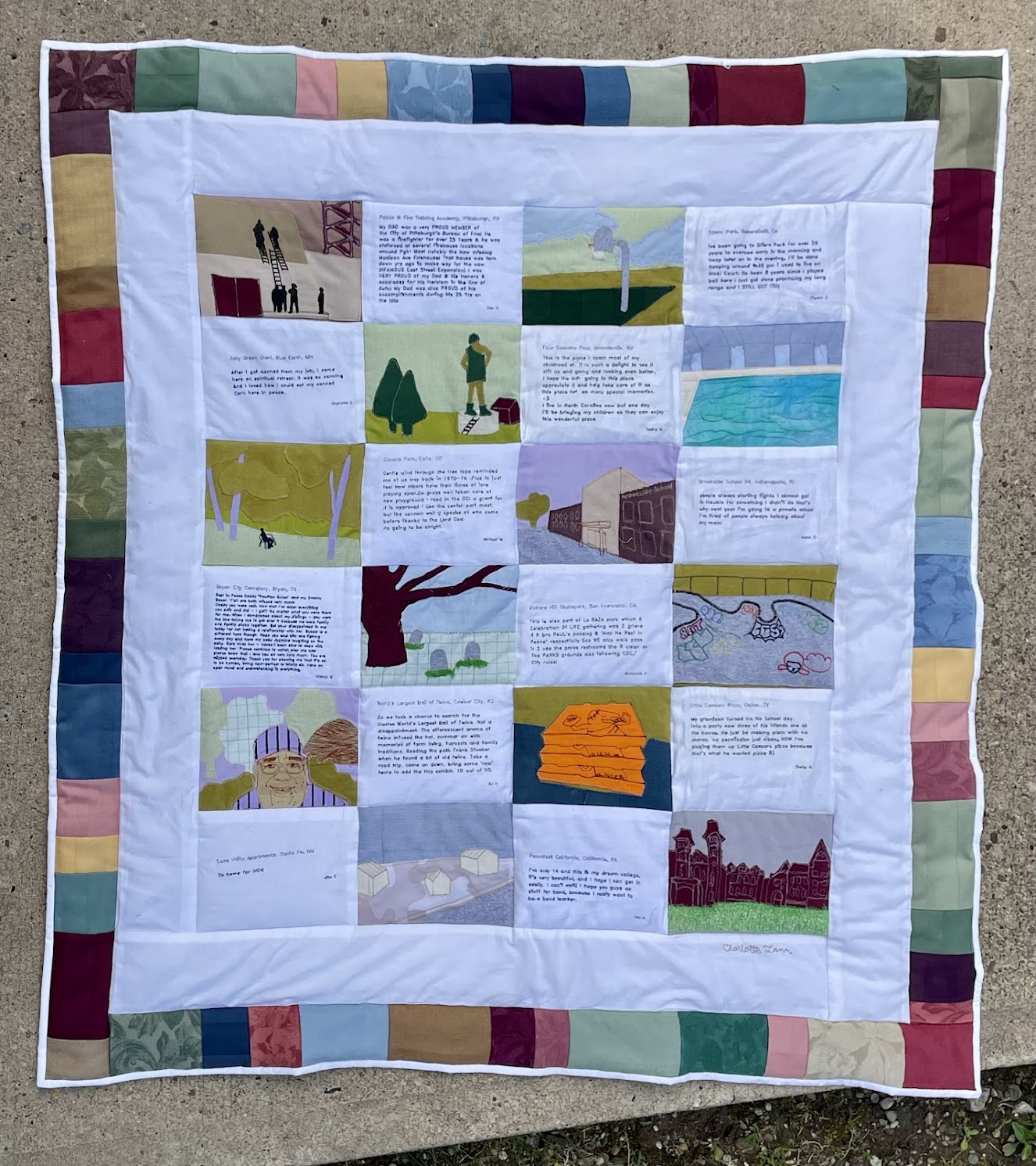 Landmarks quilt
